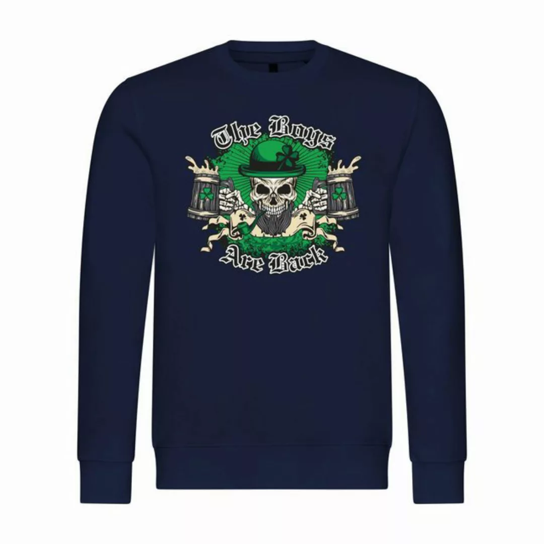 deinshirt Rundhalspullover Herren Sweatshirt The Boys are back Mit Print Mo günstig online kaufen