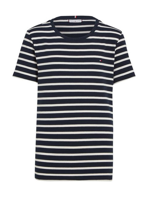 Tommy Hilfiger T-Shirt SLIM CODY RIB C-NK SS mit dezenter Tommy Hilfiger Lo günstig online kaufen