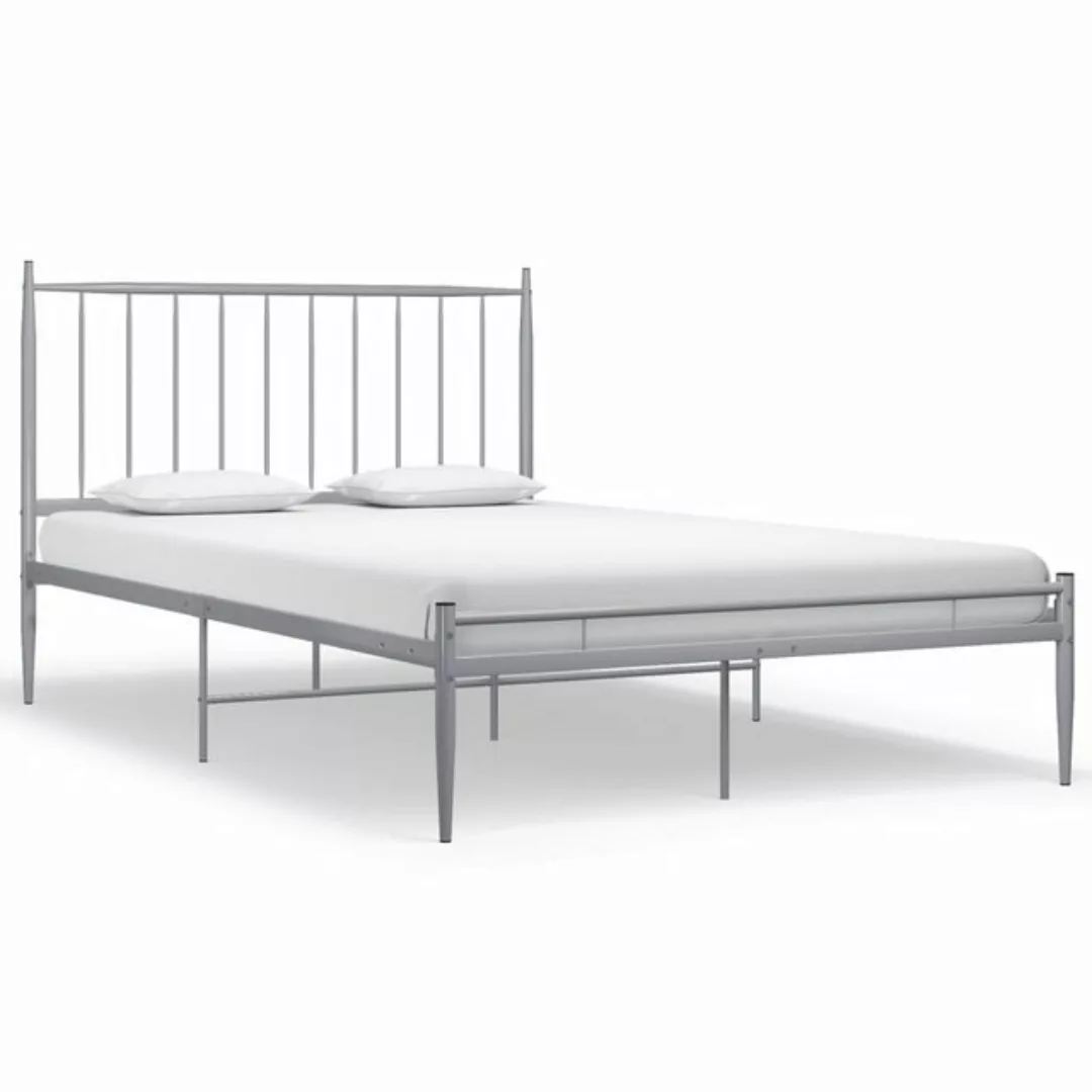 Bett Grau Metall 120x200 Cm günstig online kaufen