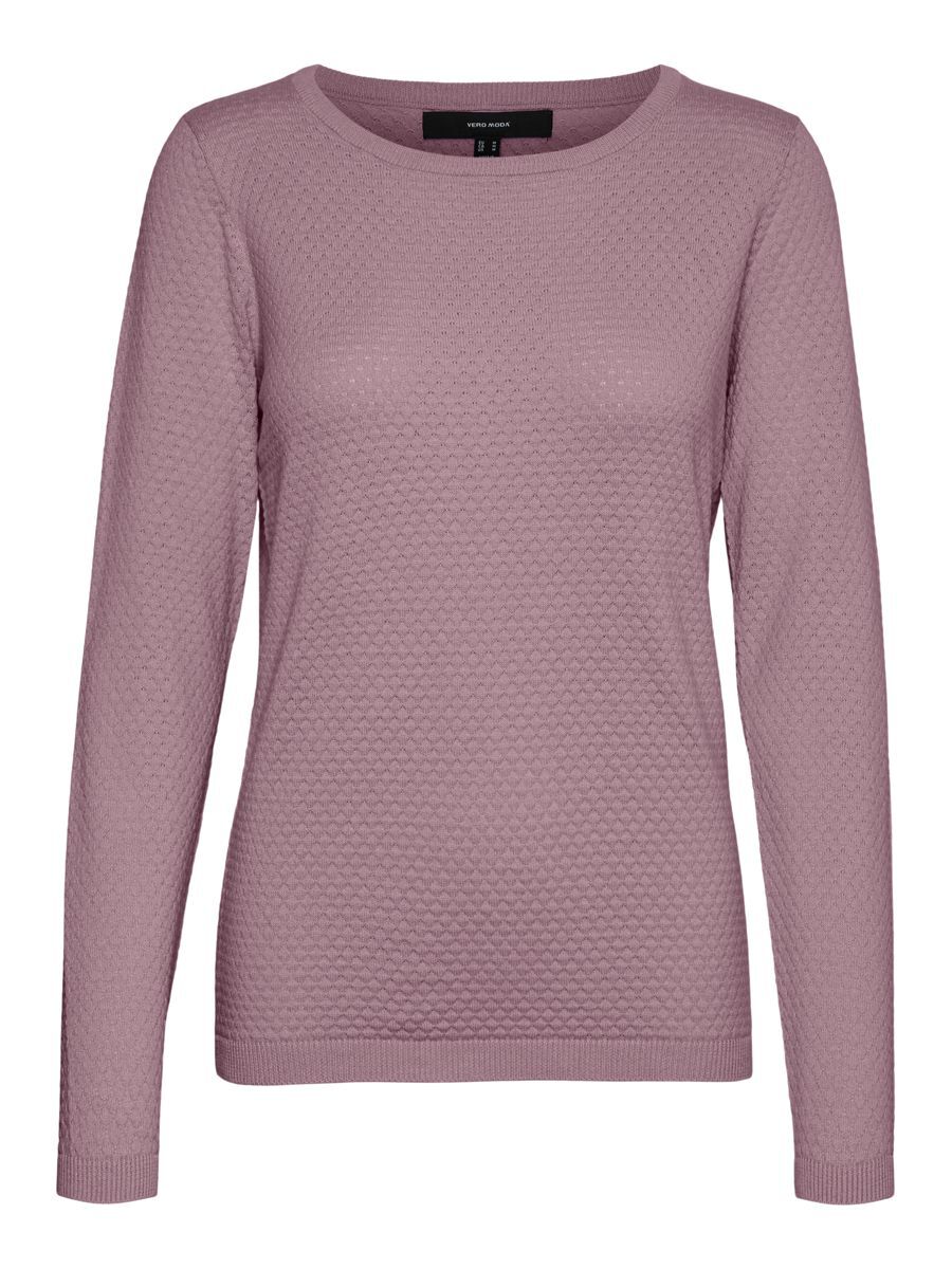 VERO MODA Strukturierter Pullover Damen Violett günstig online kaufen