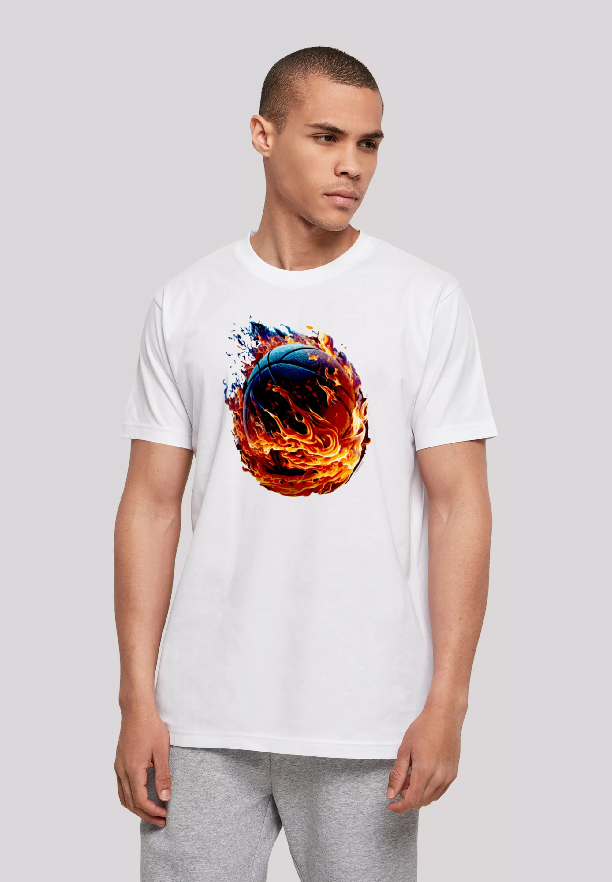 F4NT4STIC T-Shirt "Basketball On Fire Sport UNISEX", Print günstig online kaufen