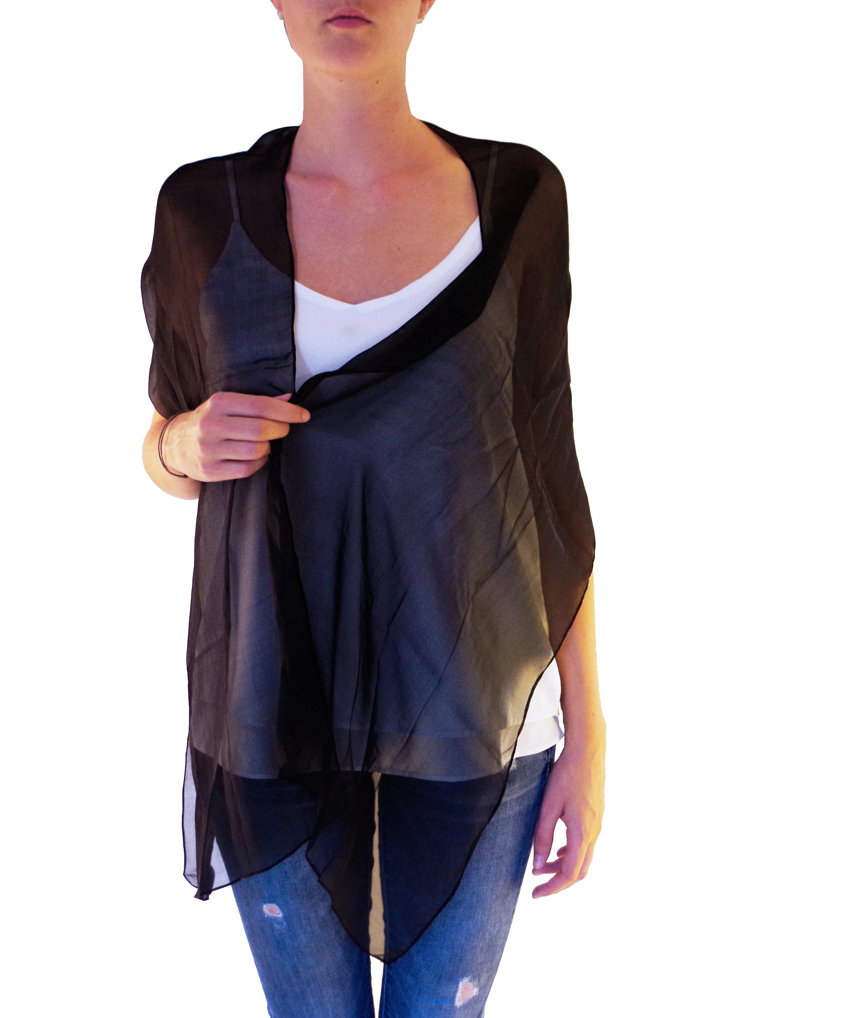 Posh Gear Seidenschal Seiden Schal Chiffon günstig online kaufen