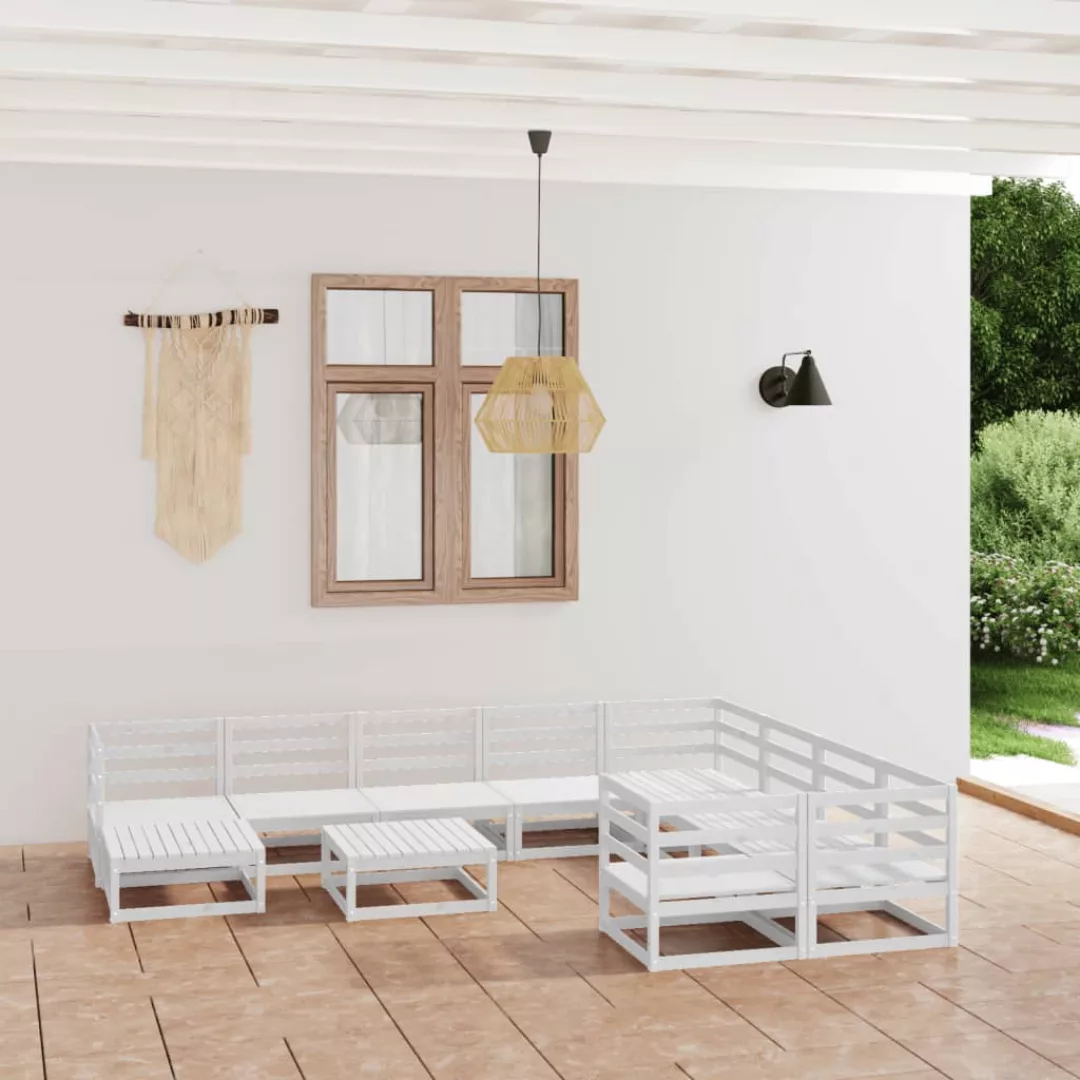11-tlg. Garten-lounge-set Kiefer Massivholz günstig online kaufen