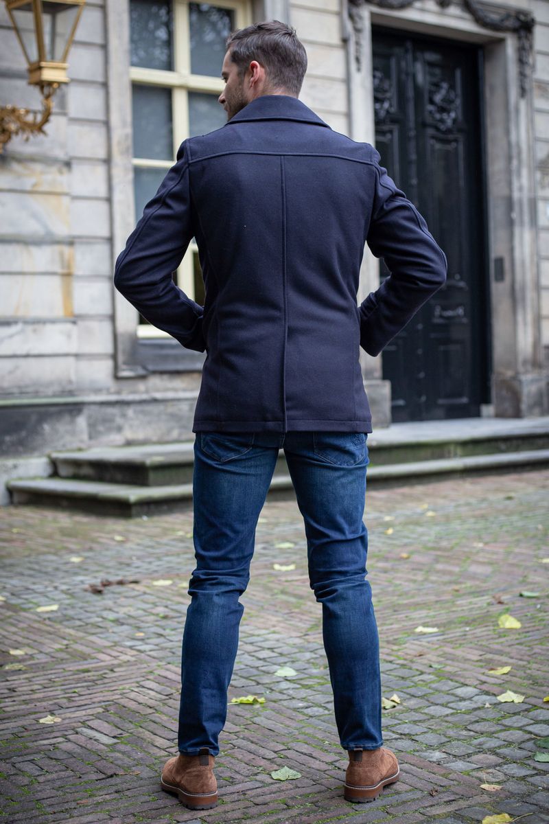 Suitable Prestige Jacke Nathan Wool Blend Dunkelblau - Größe 46 günstig online kaufen