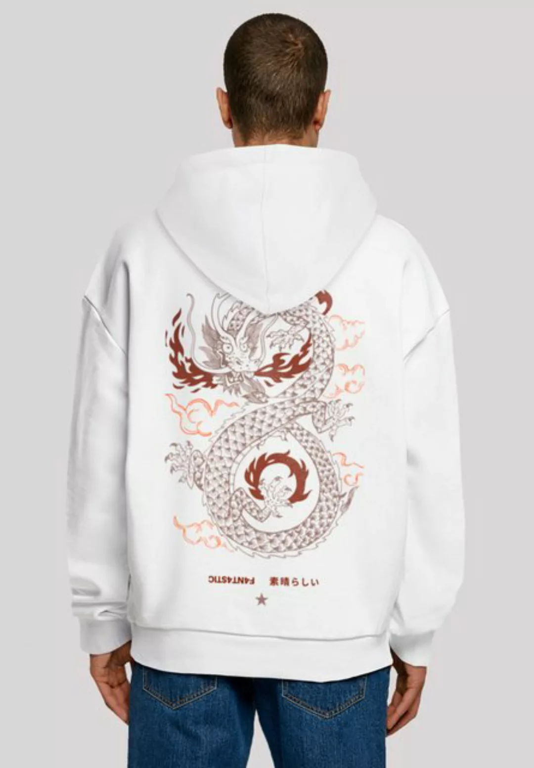 F4NT4STIC Kapuzenpullover "Drache Feuer Japan", Print günstig online kaufen