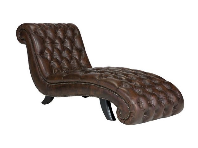 massivum Sofa Chaiselounge Chesterfield Bedford antik braun, 1 Teile günstig online kaufen