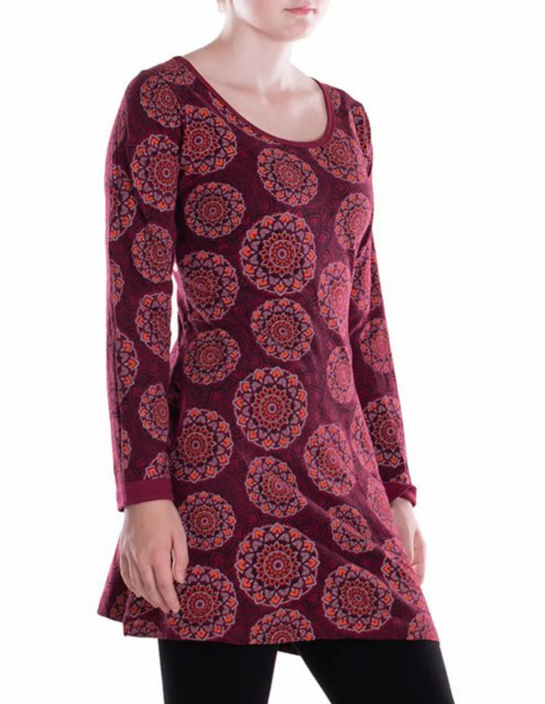 Vishes Tunikakleid Leichtes Langarmshirt-Kleid Damen Kleider Langarm Tunika günstig online kaufen