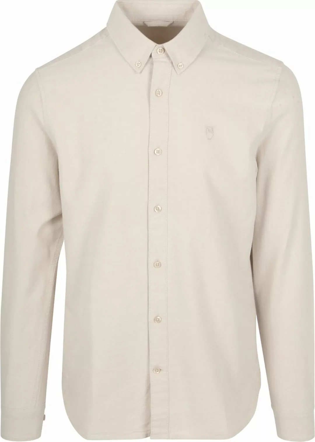 WissenBaumwolle Apparel Hemd Oxford Beige - Größe L günstig online kaufen