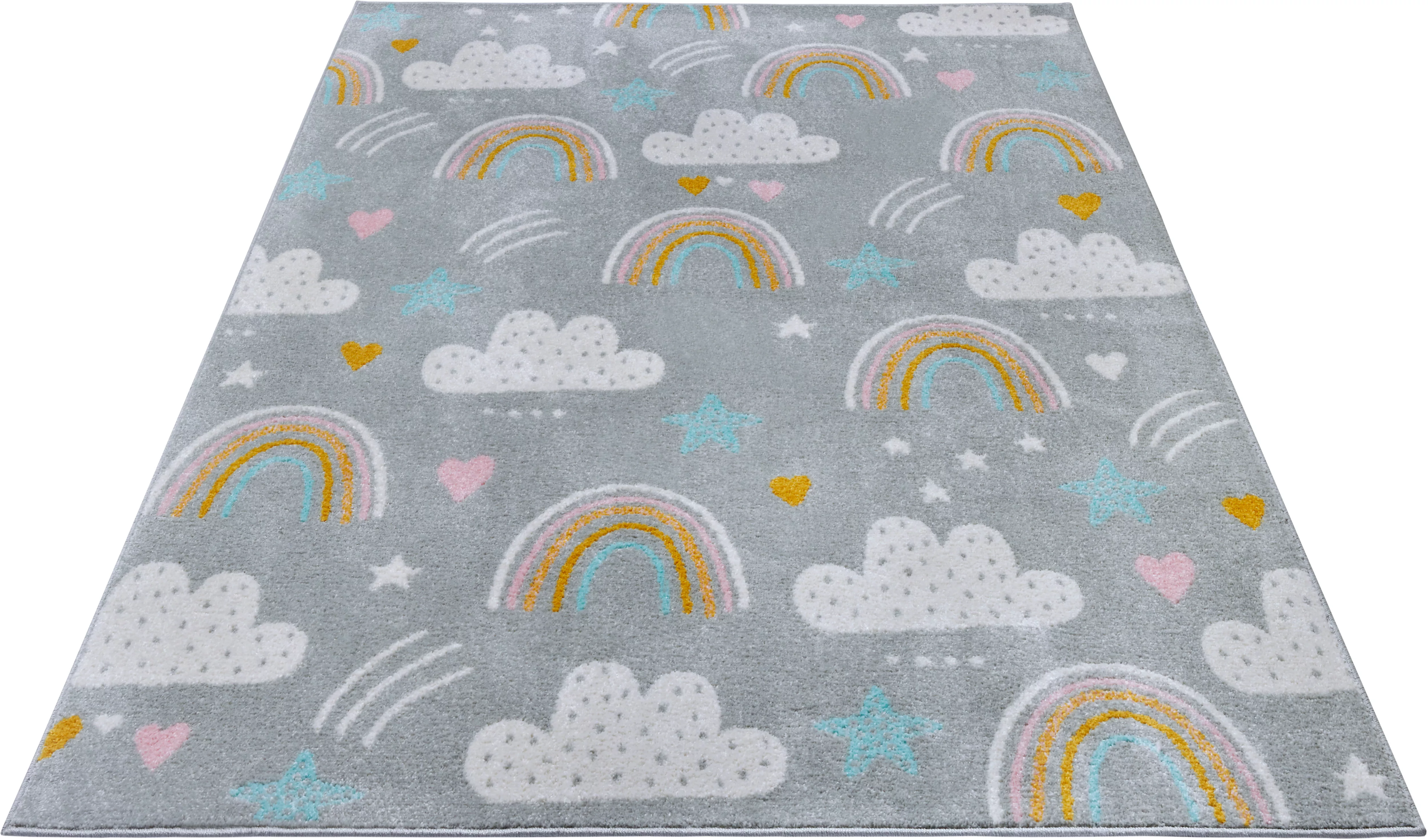 HANSE Home Kinderteppich »Adventures Rainbow Clouds«, rechteckig günstig online kaufen