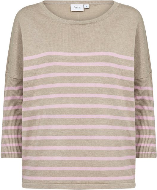 Saint Tropez Strickpullover MilaSZ R-neck Stripe günstig online kaufen