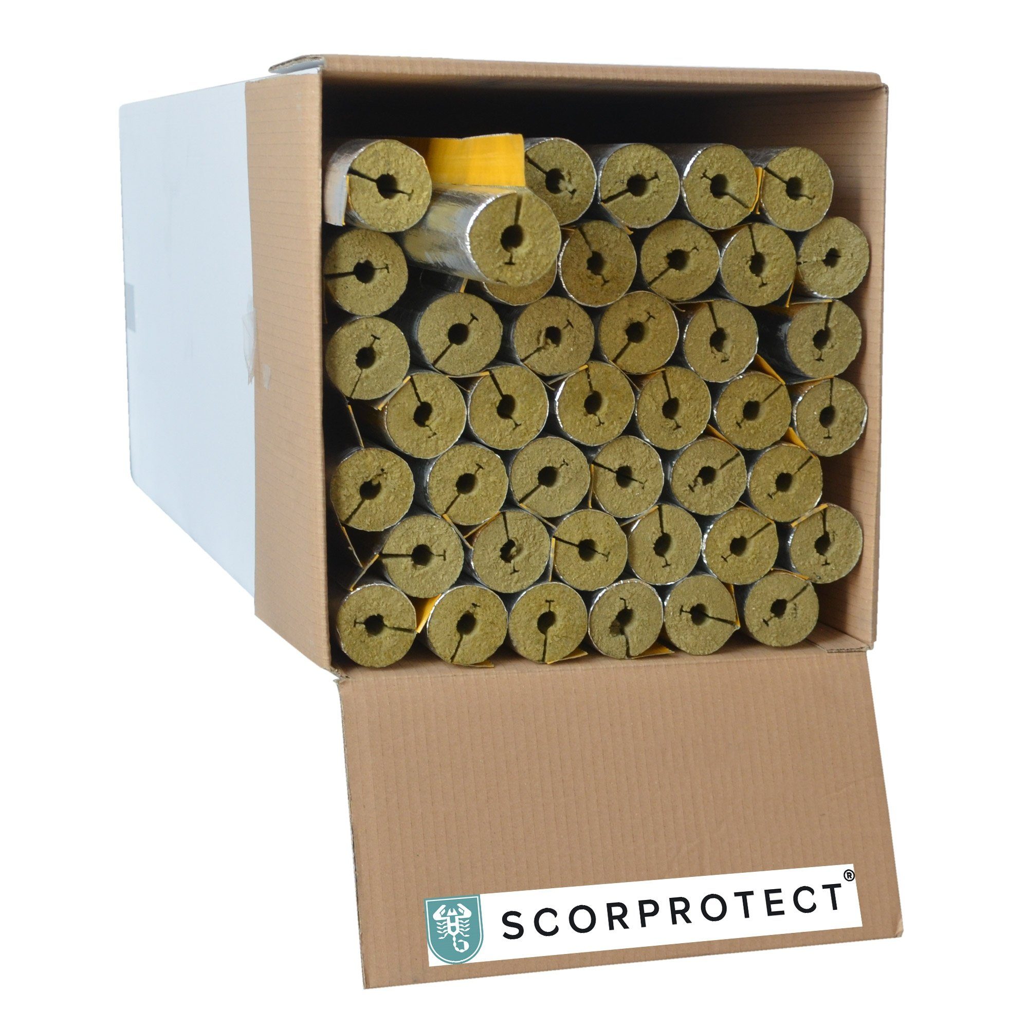 Scorprotect® Steinwolle voller Karton Rohrisolierung Steinwolle günstig online kaufen