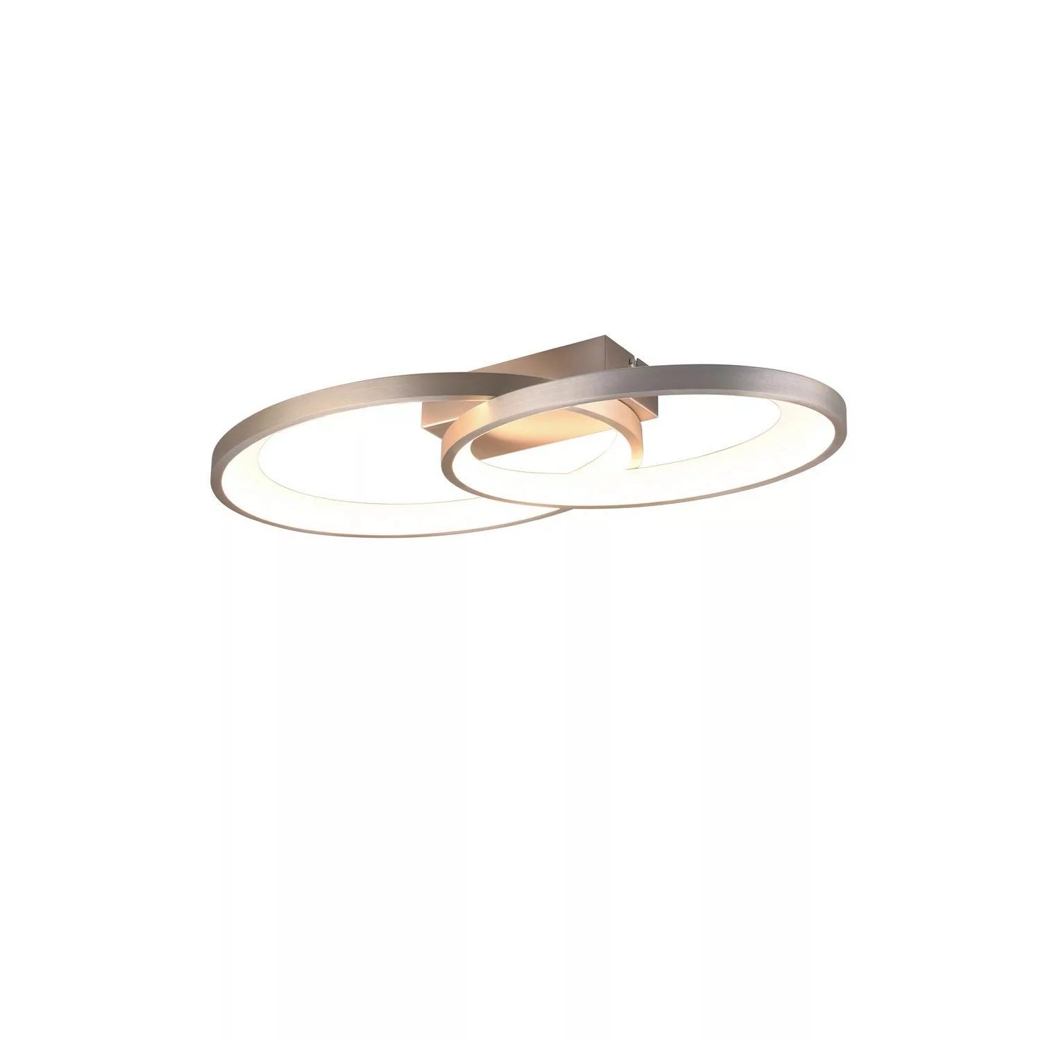 Reality LED-Deckenleuchte Malaga 1-flammig Nickel Matt 57,5 cm x 30 cm günstig online kaufen