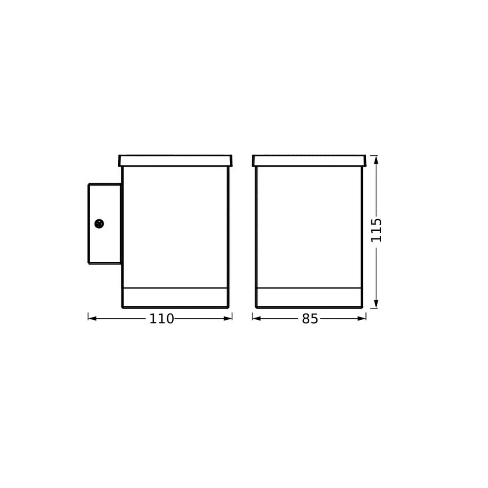 OSRAM LED-Solar-Außenwandleuchte ENDURA STYLE QUADRO, grafit günstig online kaufen