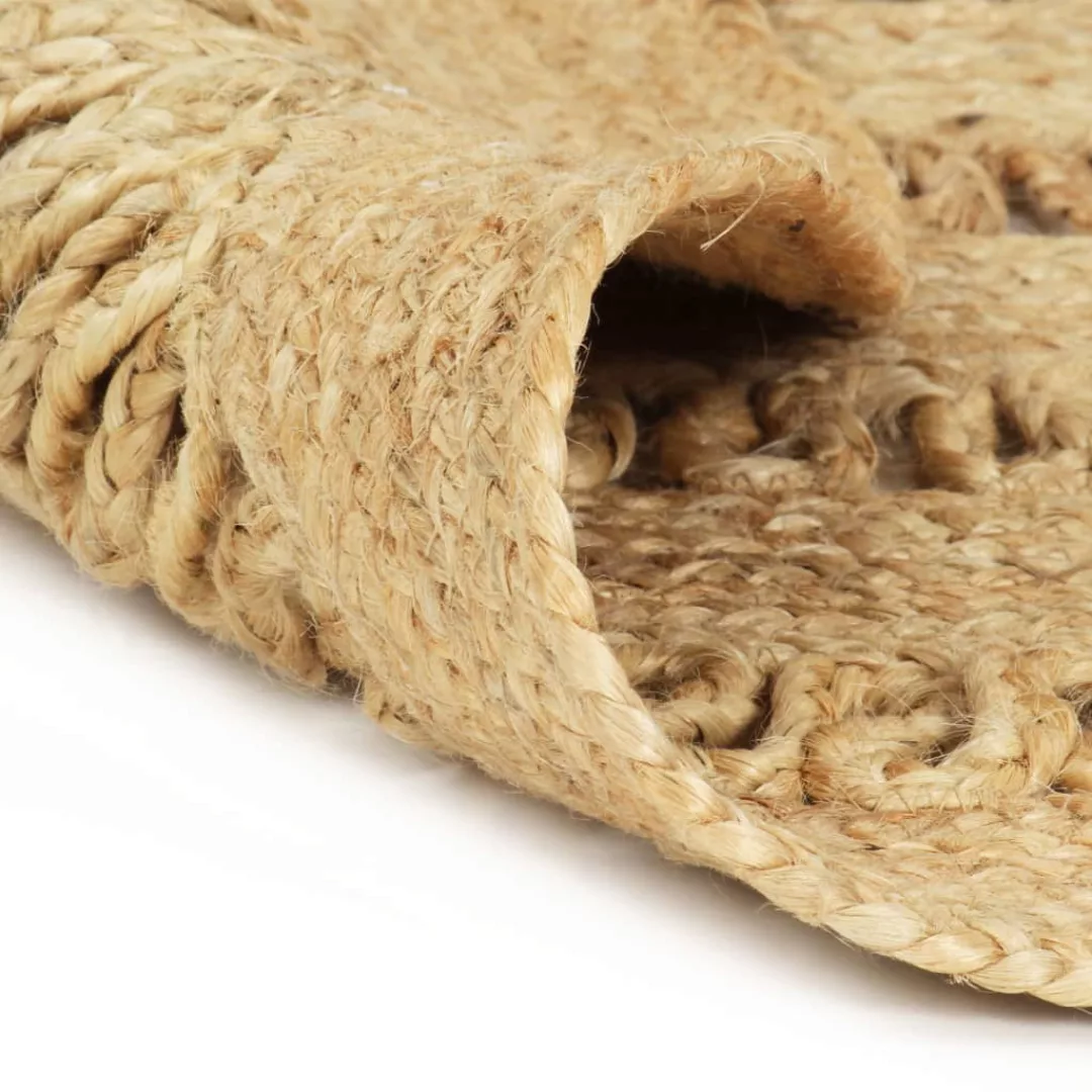 Teppich Handgefertigt Jute Geflochten 90 Cm günstig online kaufen