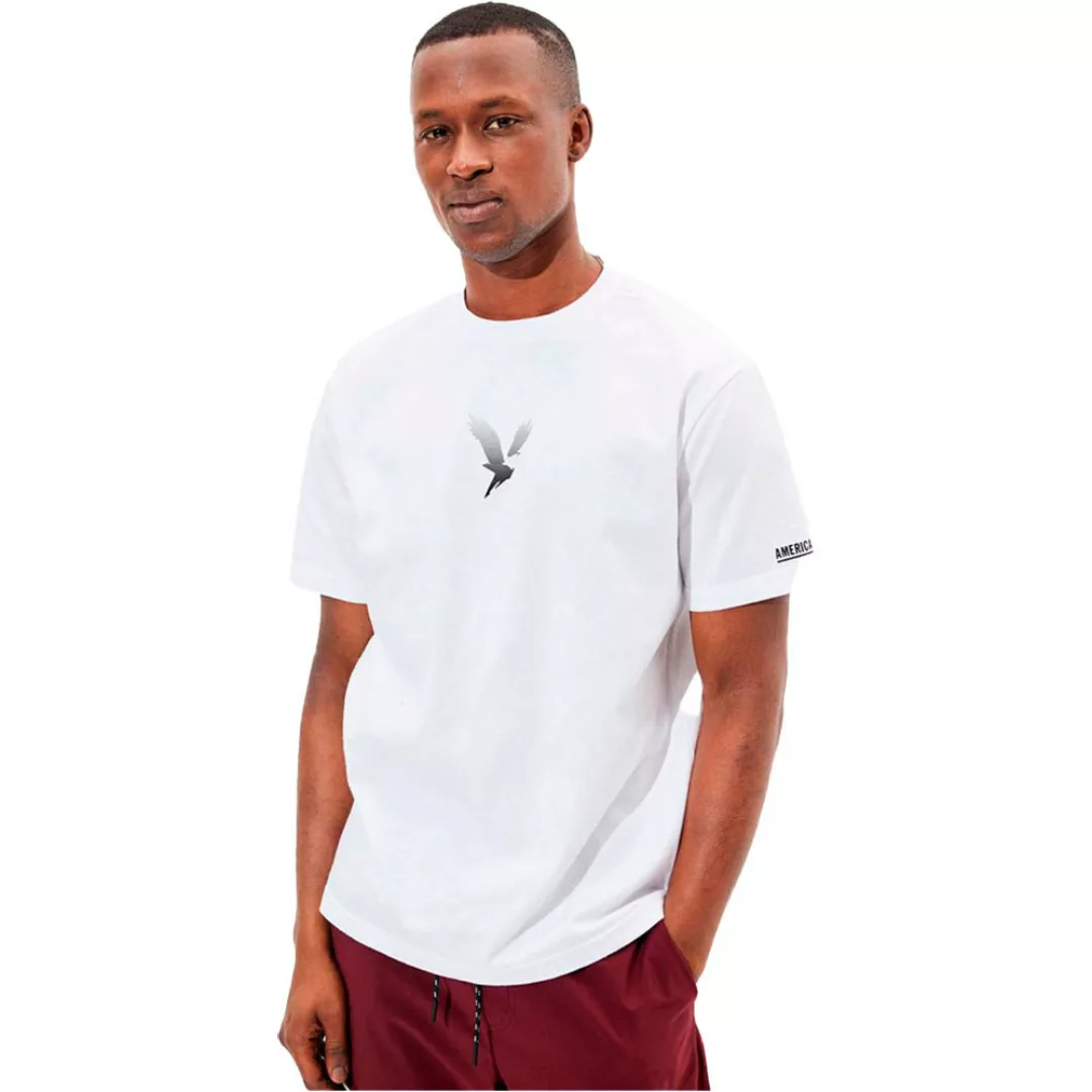 American Eagle Super Soft Gradient Graphic Kurzärmeliges T-shirt L White günstig online kaufen