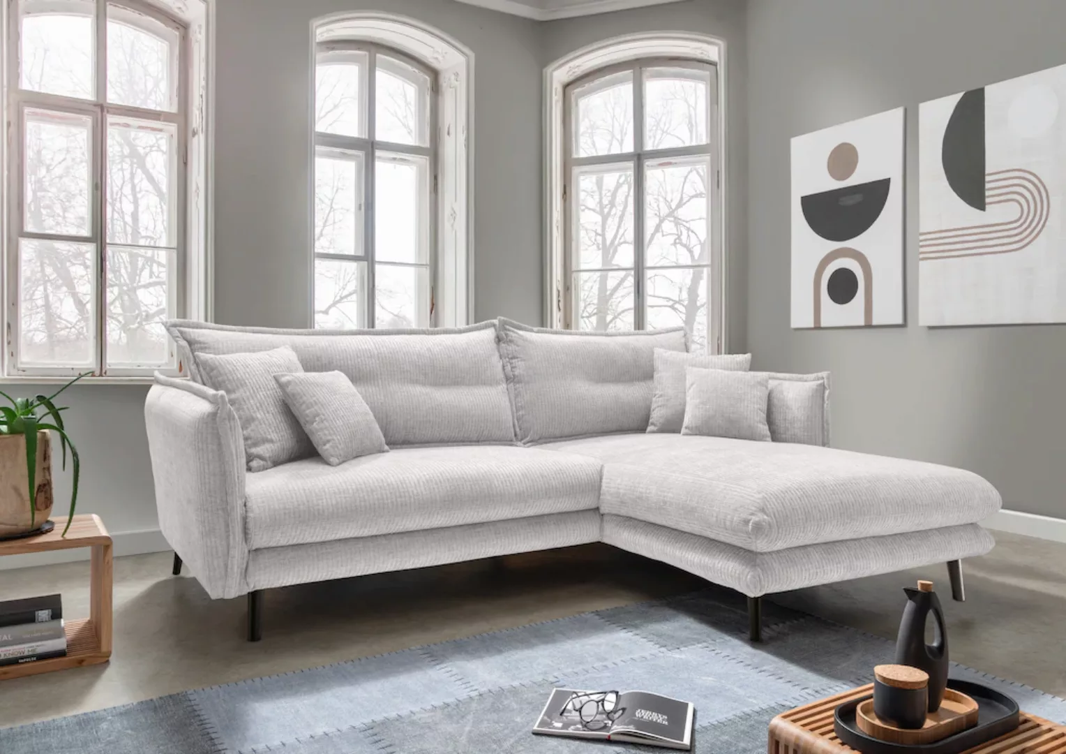 INOSIGN Ecksofa "Lazio", in verschiedenen Bezugsqualitäten und Farben liefe günstig online kaufen