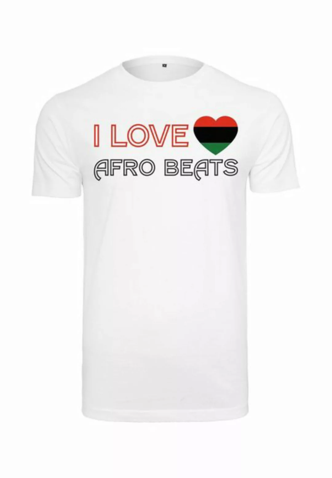 MisterTee Kurzarmshirt Herren I Love Afrikanische Beats Tee (1-tlg) günstig online kaufen