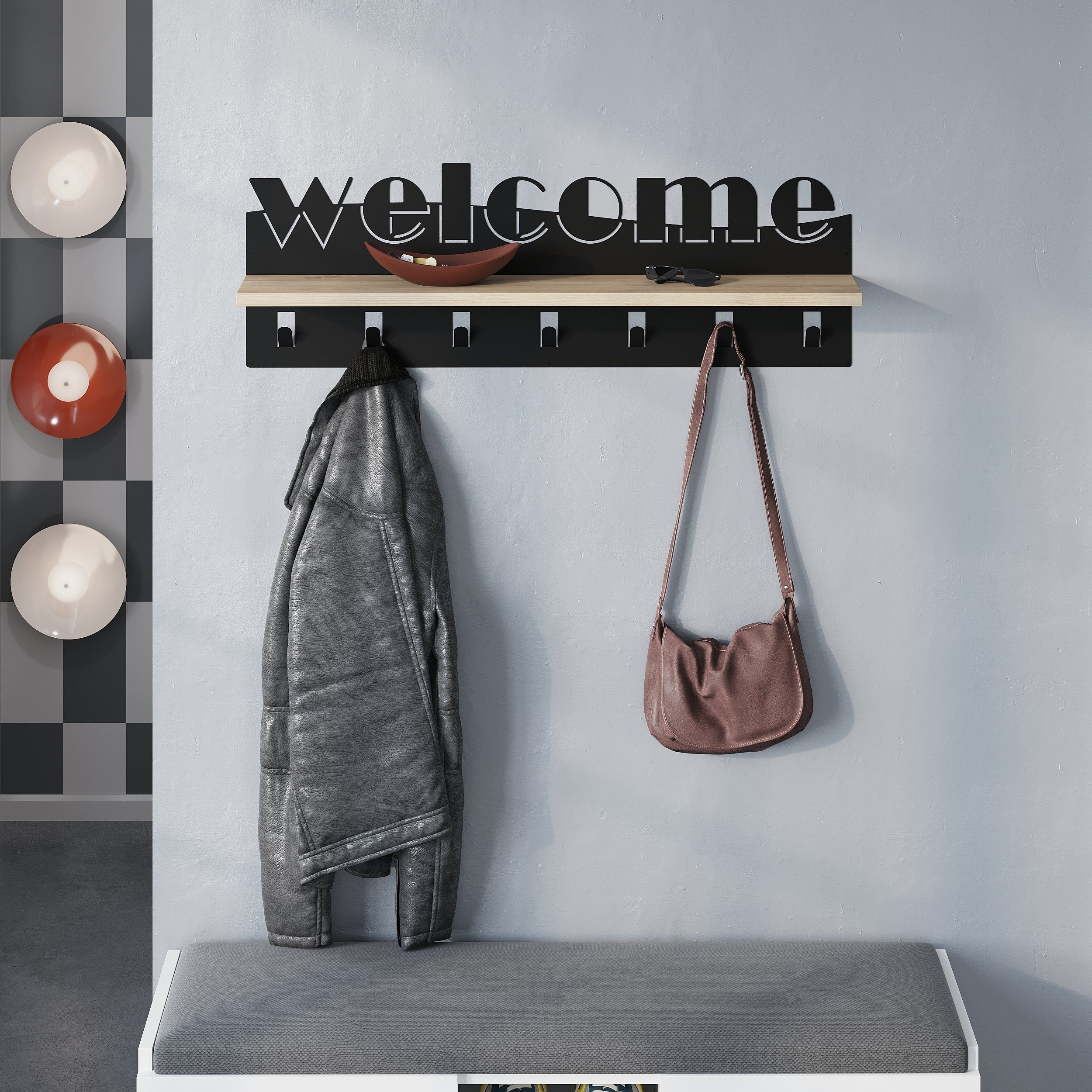 Decortie Kleiderhaken Welcome, Wand günstig online kaufen