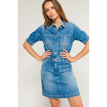 Le Temps des Cerises  Kleider Kleid gerade aus denim ALVY günstig online kaufen