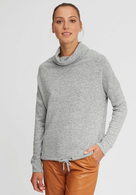 OXMO Hoodie OXBelma Sportlicher Sweatpullover aus Fleece mit Tube-Kragen günstig online kaufen