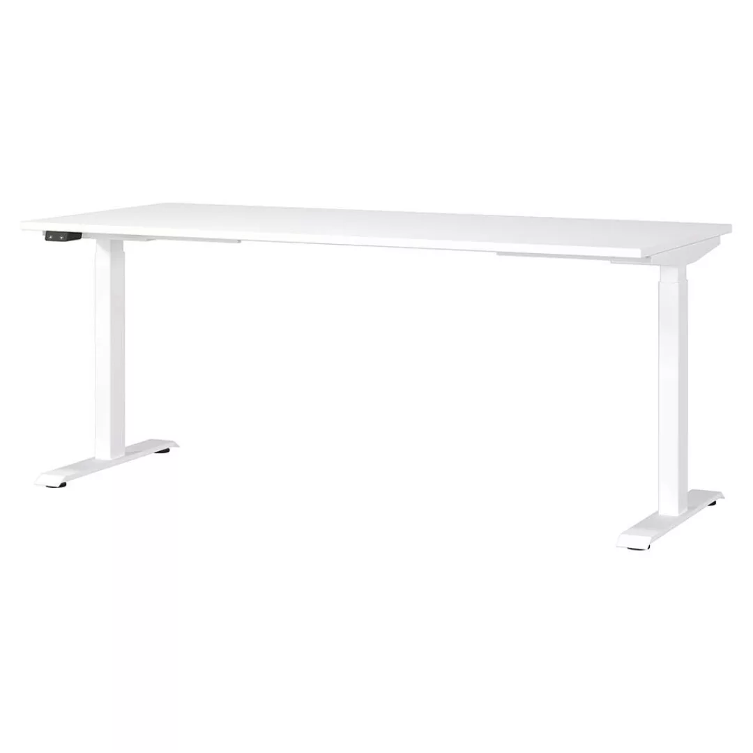 Schreibtisch 180cm, elektrisch höhenverstellbar, weiß, MEMPHIS-01 günstig online kaufen