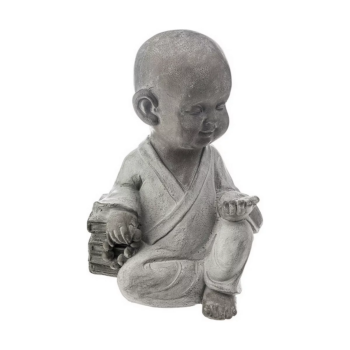 Deko-figur Atmosphera Buddha Kind Grau Magnesium (38,5 X 28,5 X 21,5 Cm) günstig online kaufen