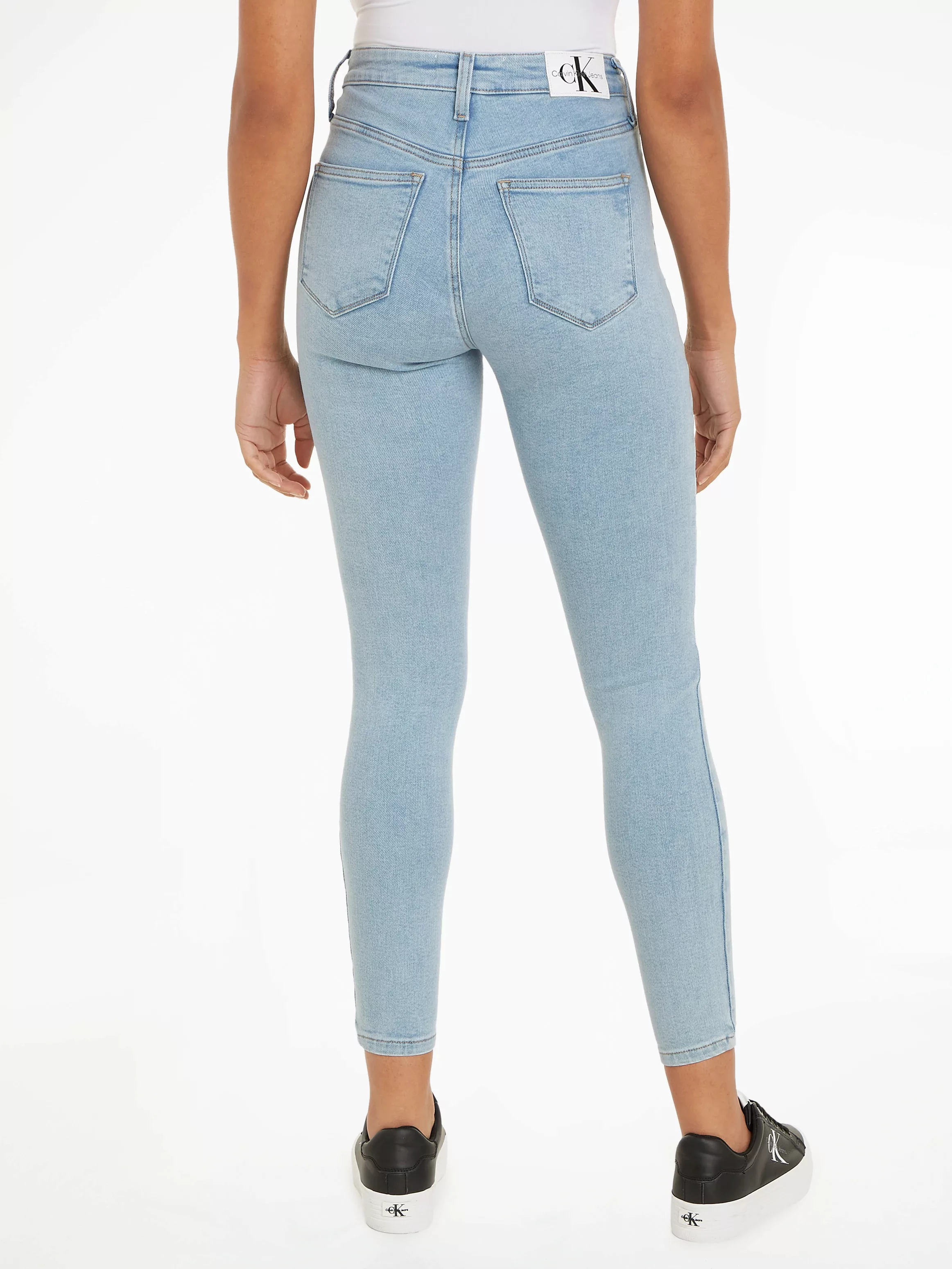 Calvin Klein Jeans Skinny-fit-Jeans HIGH RISE SUPER SKINNY ANKLE in klassis günstig online kaufen