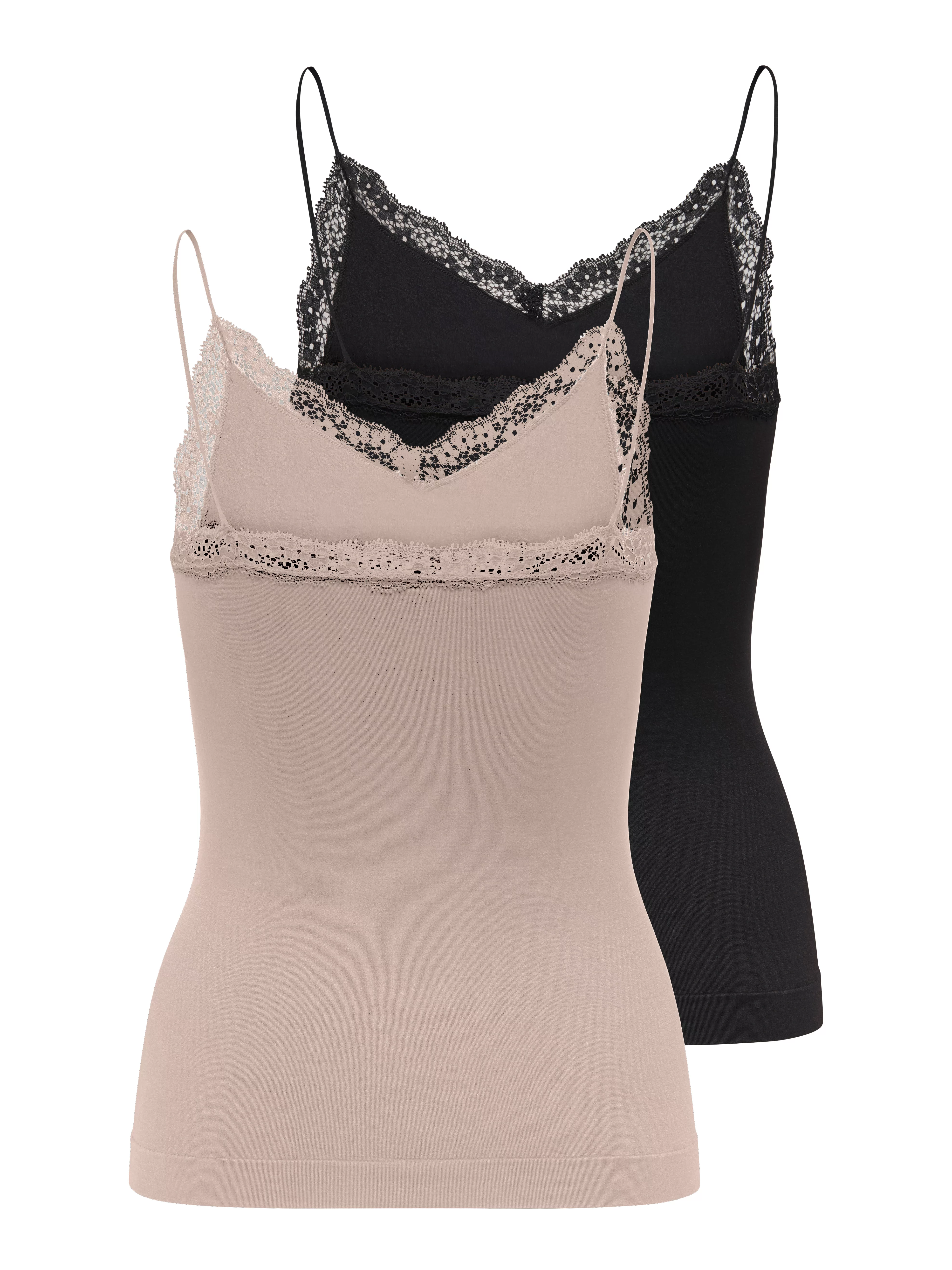 ONLY Trägertop ONLVICKY LACE BASIC 2-PACK SEAMLESS TOP (Packung, 2-tlg) günstig online kaufen