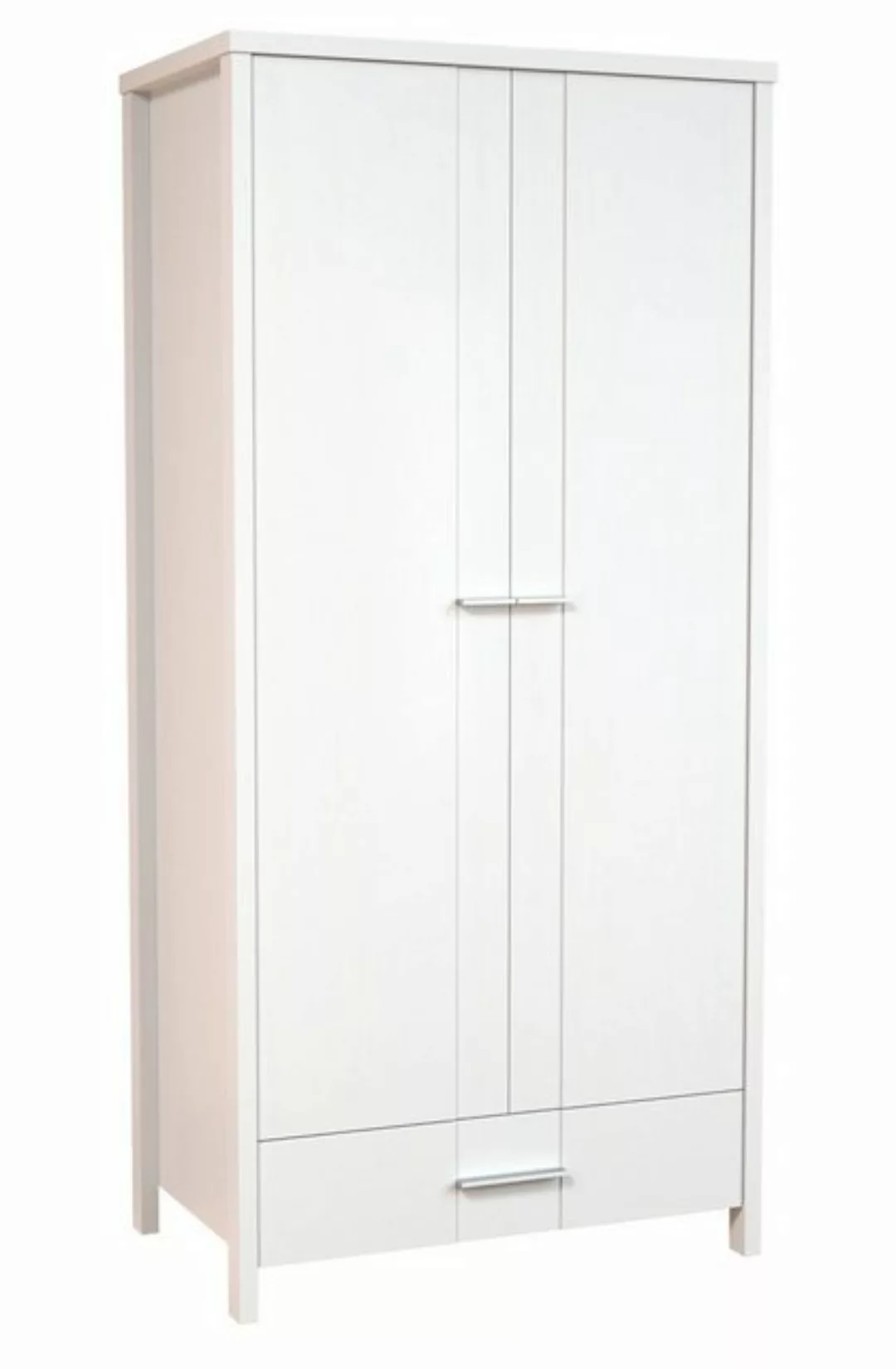 Feldmann-Wohnen Kleiderschrank Lauro (1-St) 90x55x190cm 2-türig Kiefer weiß günstig online kaufen