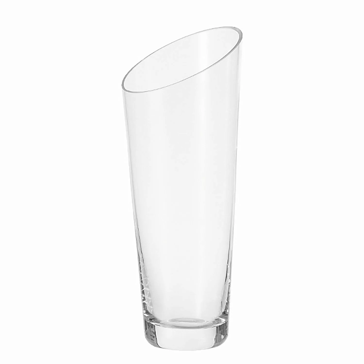home24 Leonardo Vase Dynamic 30 Transparent Glas 12x30x12 cm (BxHxT) illumi günstig online kaufen