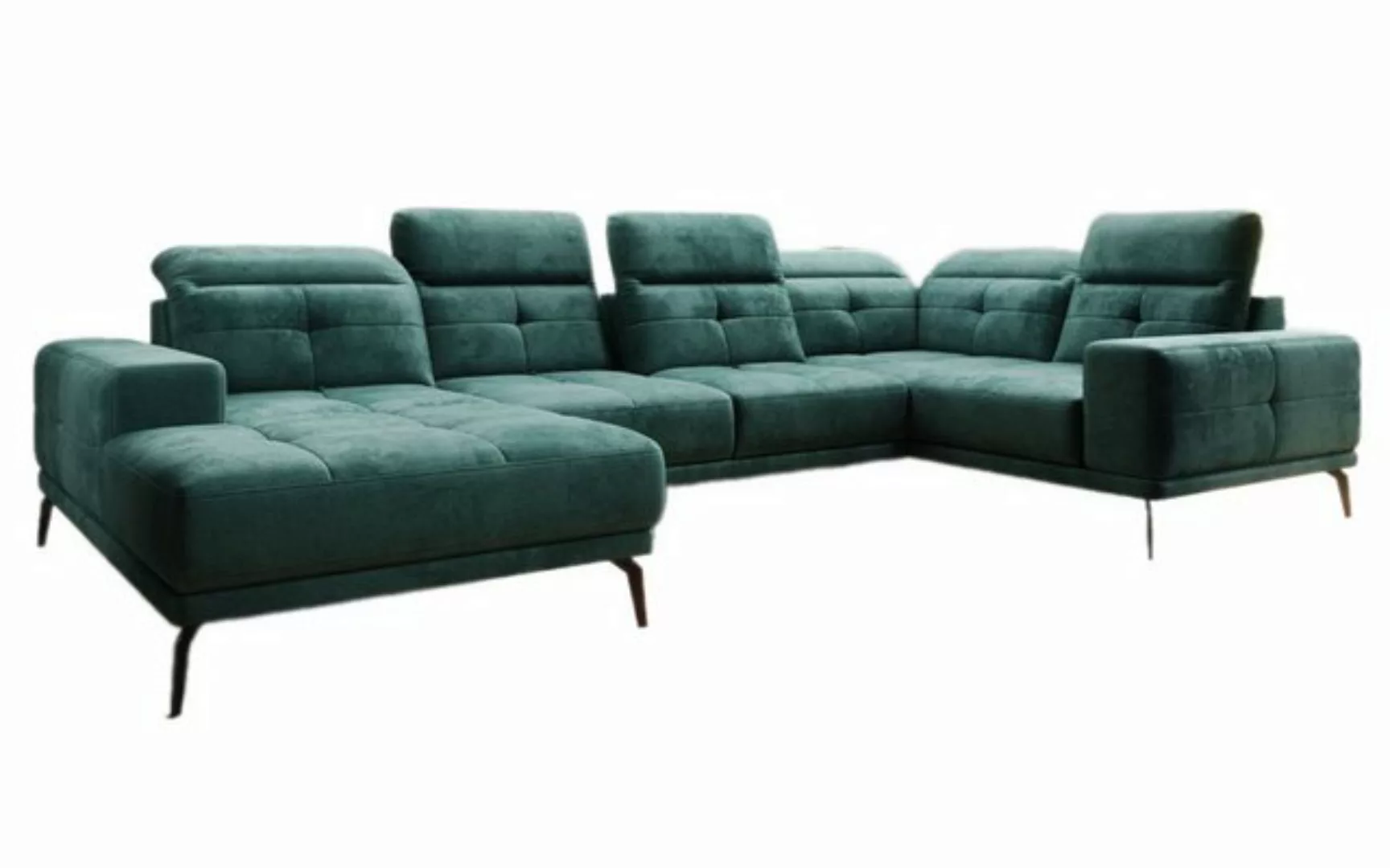 Luxusbetten24 Sofa Designer Sofa Nerio, mit verstellbarer Kopf- und Rückenl günstig online kaufen