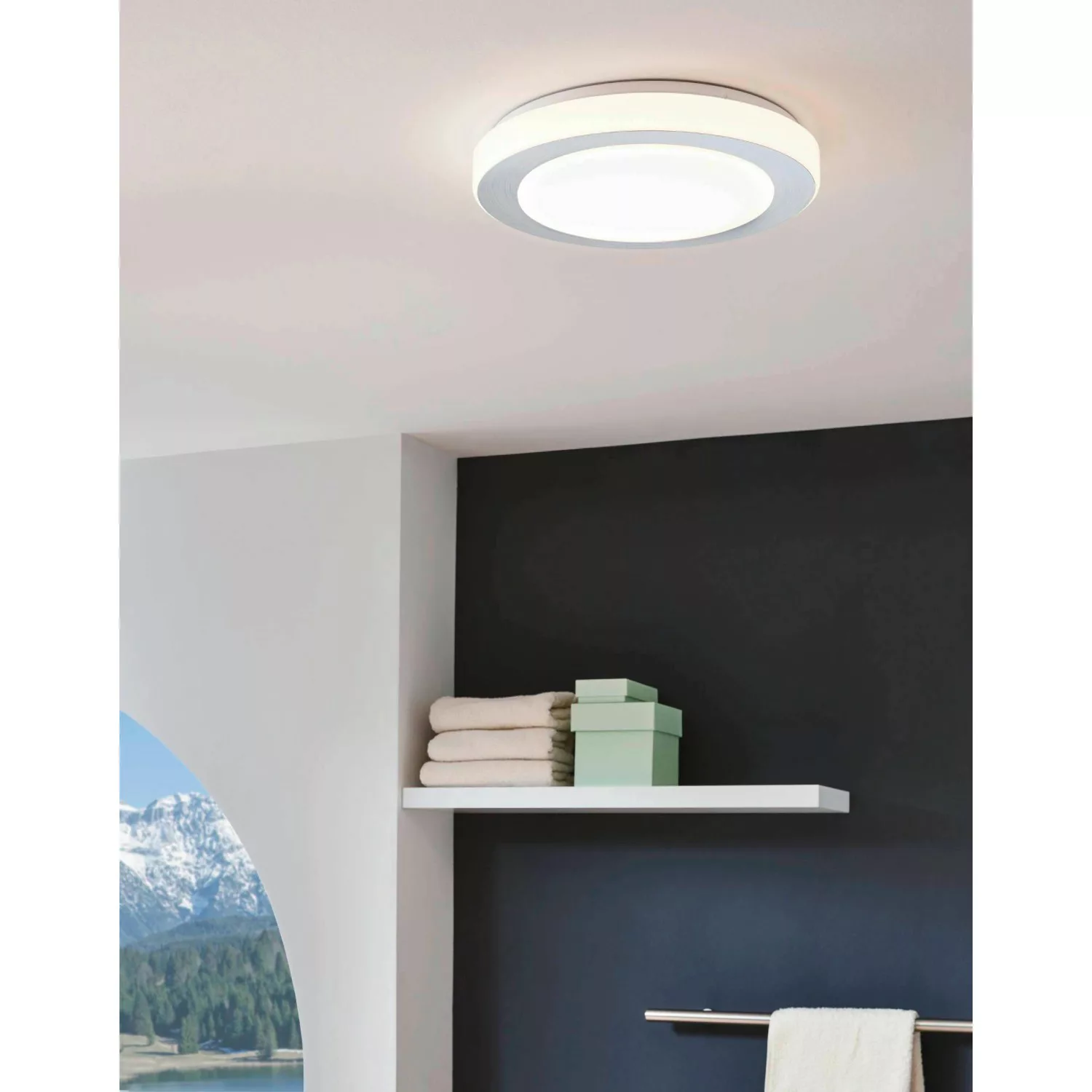 Eglo LED Deckenleuchte Carpi 3-flammig Alu Weiß 3,6 W günstig online kaufen