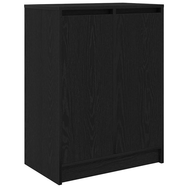 vidaXL Schuhschrank Schuhschrank Schwarz Eichen-Optik 57x34x76 cm Holzwerks günstig online kaufen