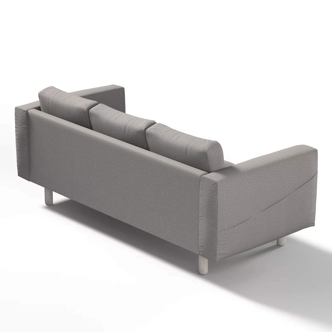 Bezug für Norsborg 3-Sitzer Sofa, grau, Norsborg 3-Sitzer Sofabezug, Edinbu günstig online kaufen