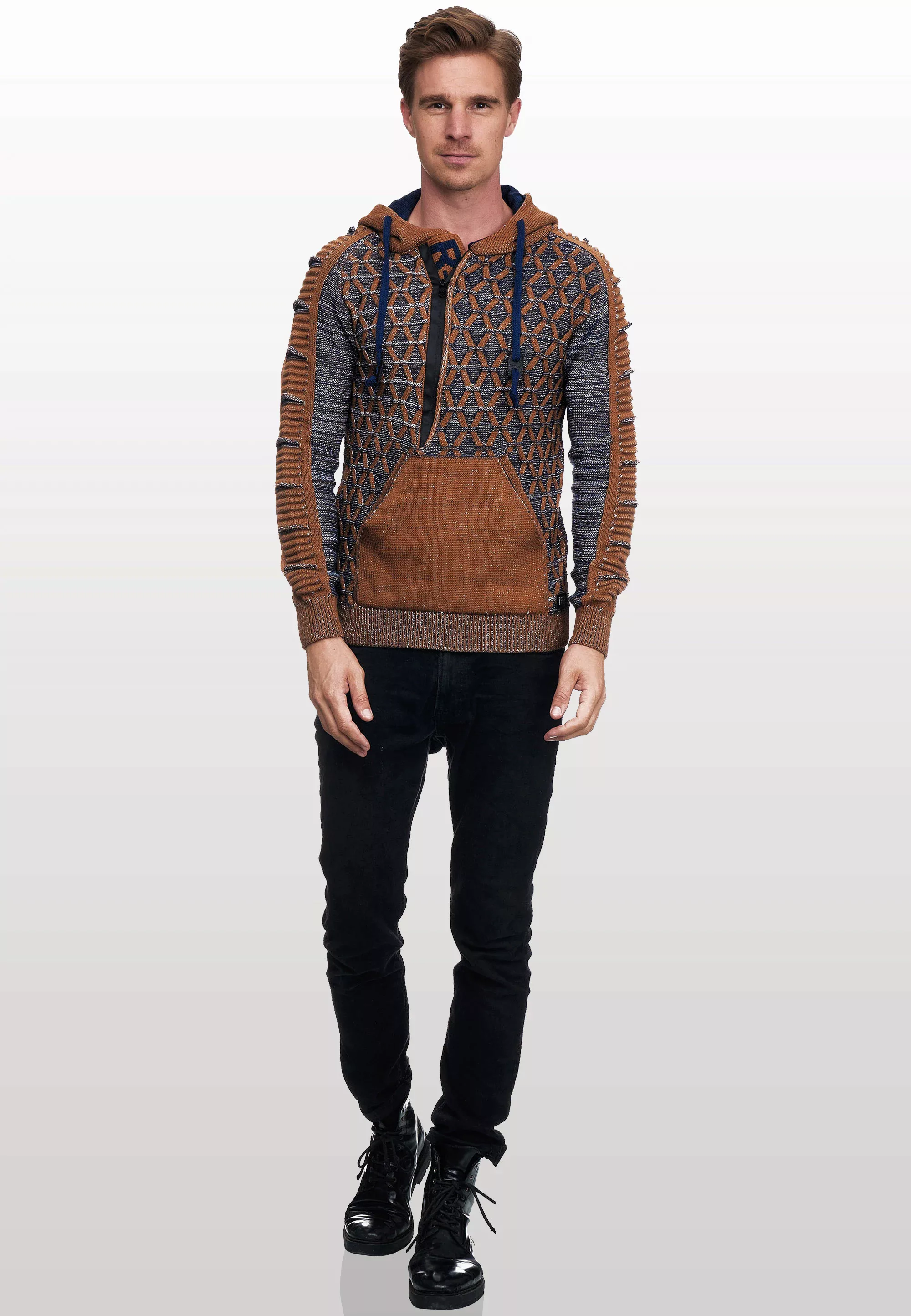 Rusty Neal Kapuzensweatshirt, in ausgefallenem Design günstig online kaufen
