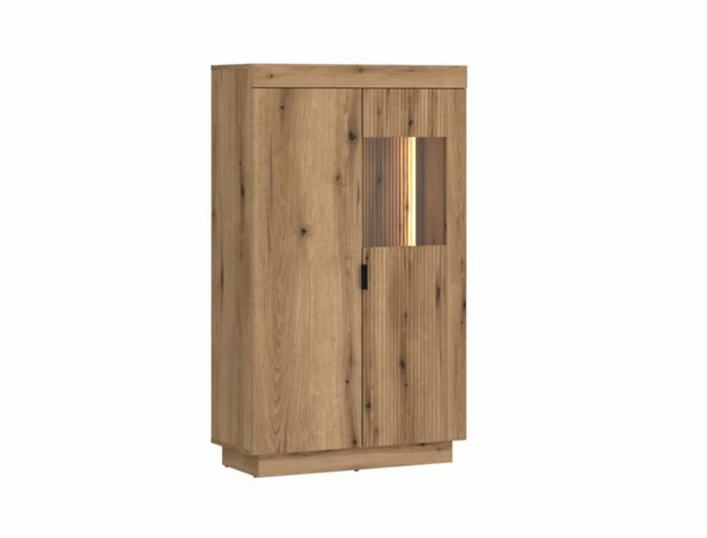 freiraum Stauraumvitrine DELAMAR in Coast Evoke Eiche Dekor - 80,4x140,2x39 günstig online kaufen