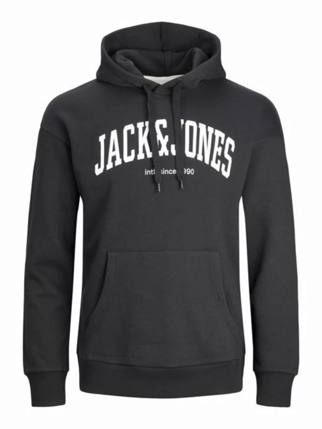 Jack & Jones Hoodie Logo Print Hoodie Kapuzen Pullover JJEJOSH 5584 in Schw günstig online kaufen