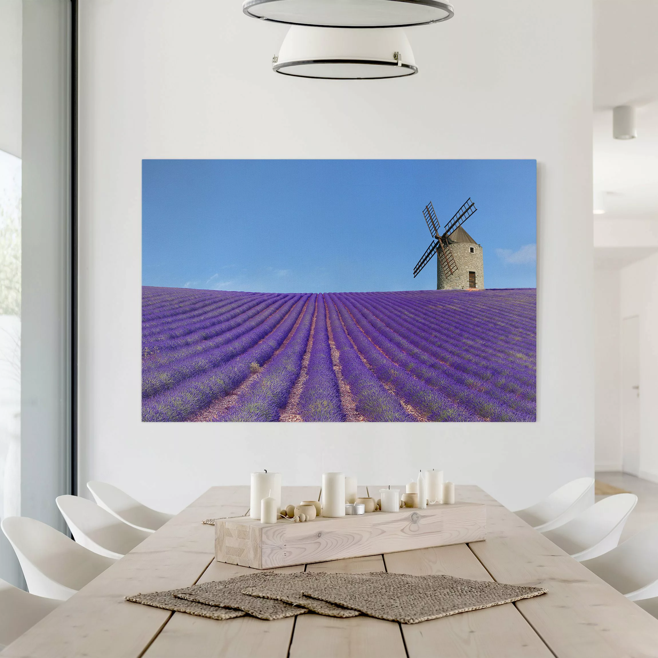 Leinwandbild Natur & Landschaft - Querformat Lavendelduft in der Provence günstig online kaufen