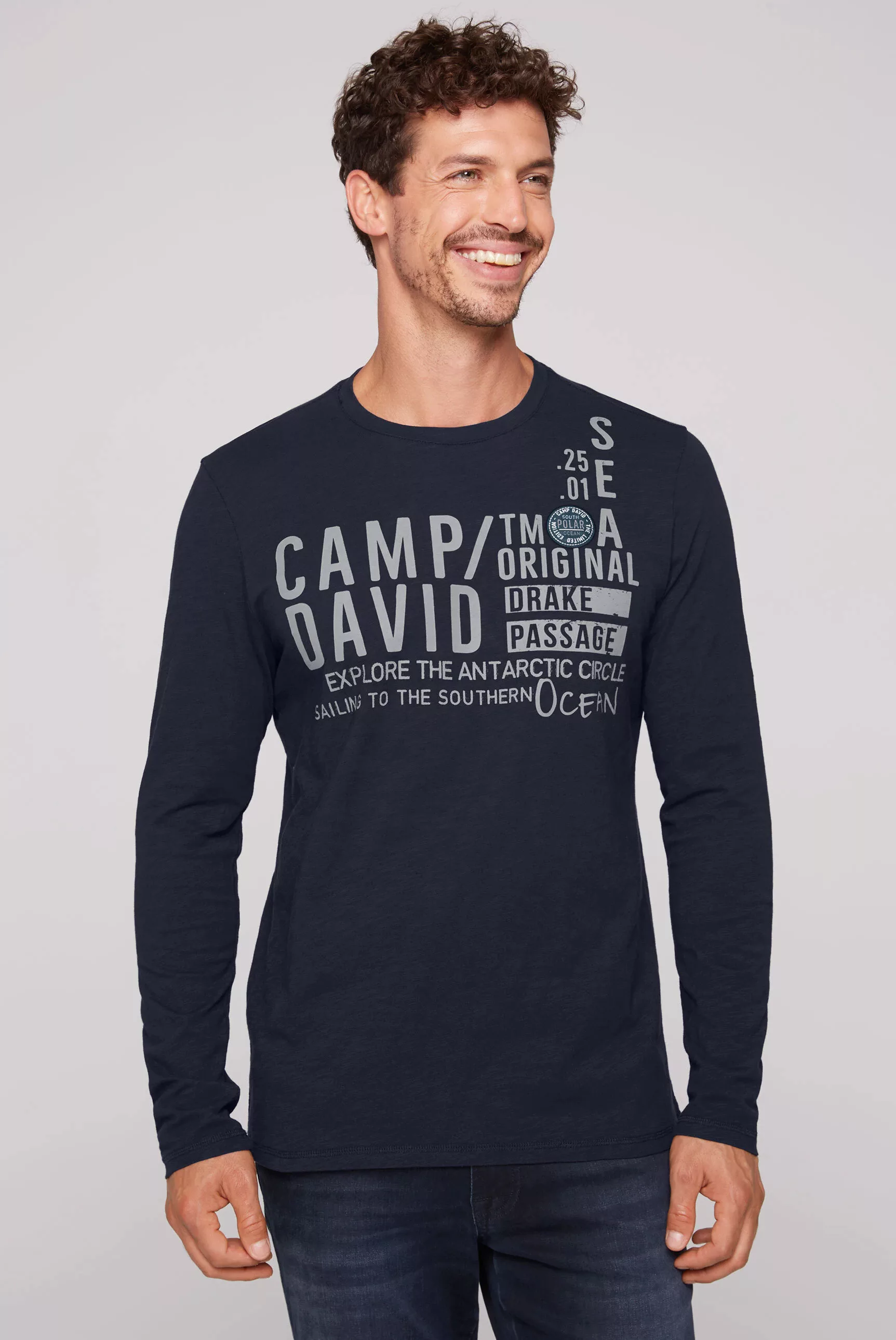 CAMP DAVID Rundhalsshirt, aus Baumwolle günstig online kaufen