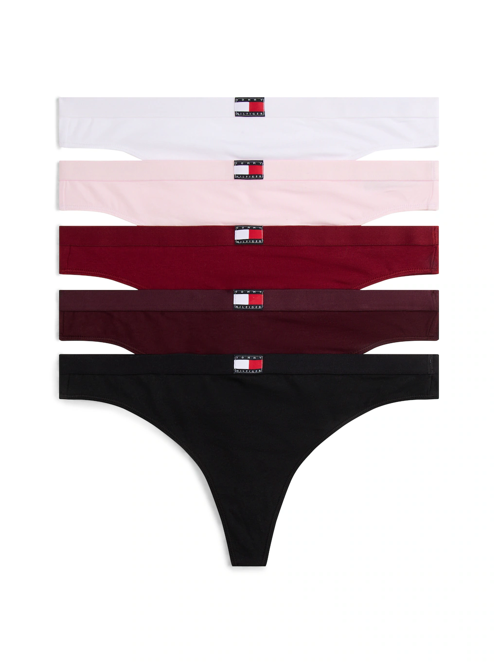 Tommy Hilfiger Underwear Tanga "5 PACK FLAG THONG", (Packung, 5 St., 5er), günstig online kaufen