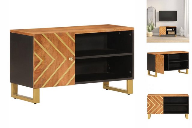 vidaXL TV-Schrank TV Schrank Sideboard Schrank Braun und Schwarz 80x31,5x46 günstig online kaufen