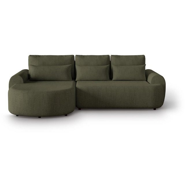 Beautysofa Ecksofa OLIVIO, Ecke gepolstert beige, mit Relaxfunktion, mit Be günstig online kaufen