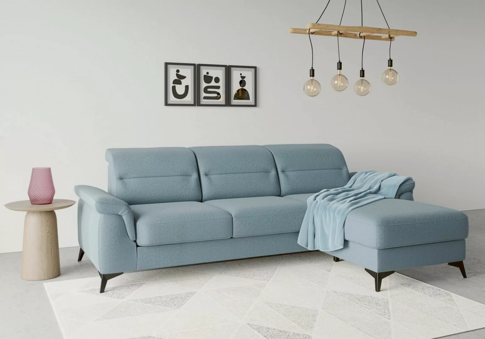 sit&more Ecksofa Sinatra L-Form, mit Recamiere, optional mit Kopfteilverste günstig online kaufen