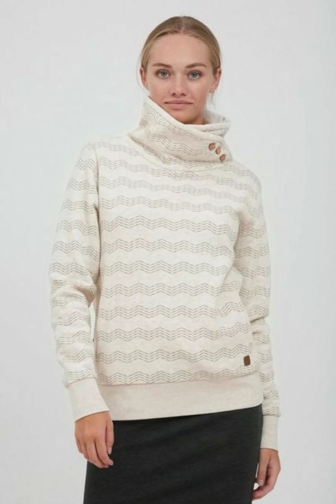 OXMO Sweatshirt OXVernita Toller Sweater mit hohem Kragen günstig online kaufen