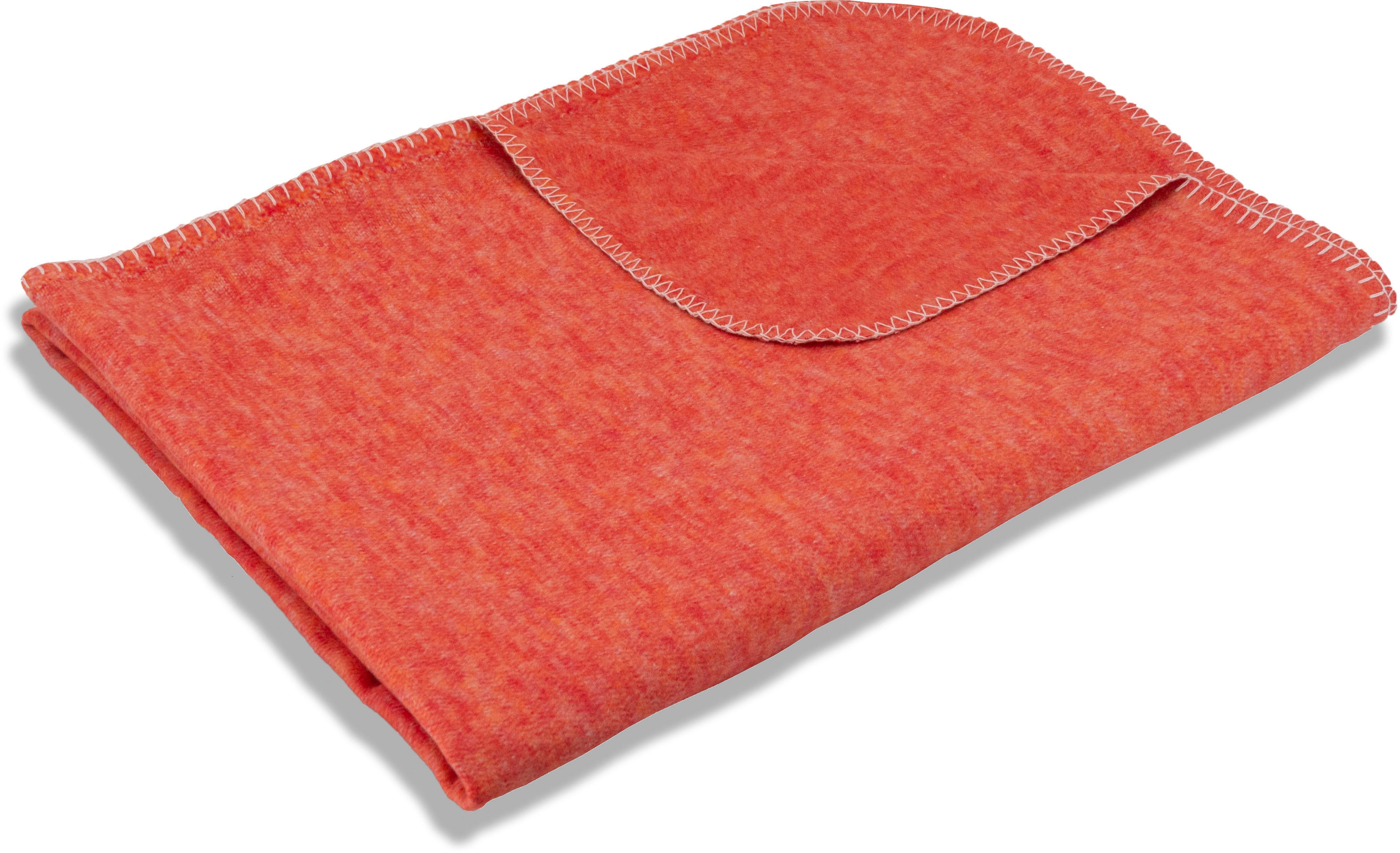 SETEX Wohndecke »Kuscheldecke«, mit Ziernaht in Melange-Optik, Kuscheldecke günstig online kaufen