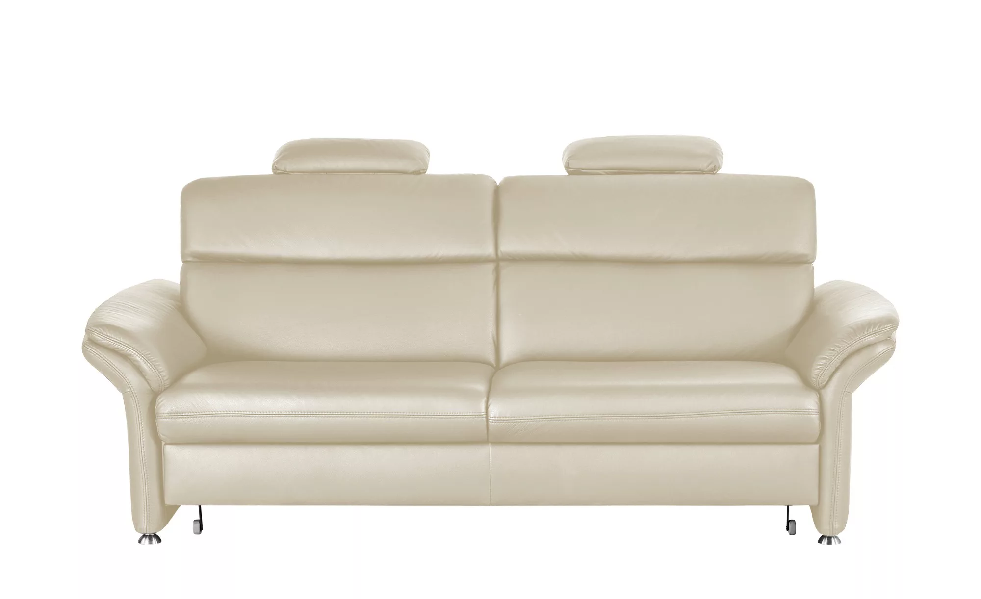 meinSofa Ledersofa - beige - 228 cm - 94 cm - 92 cm - Polstermöbel > Sofas günstig online kaufen