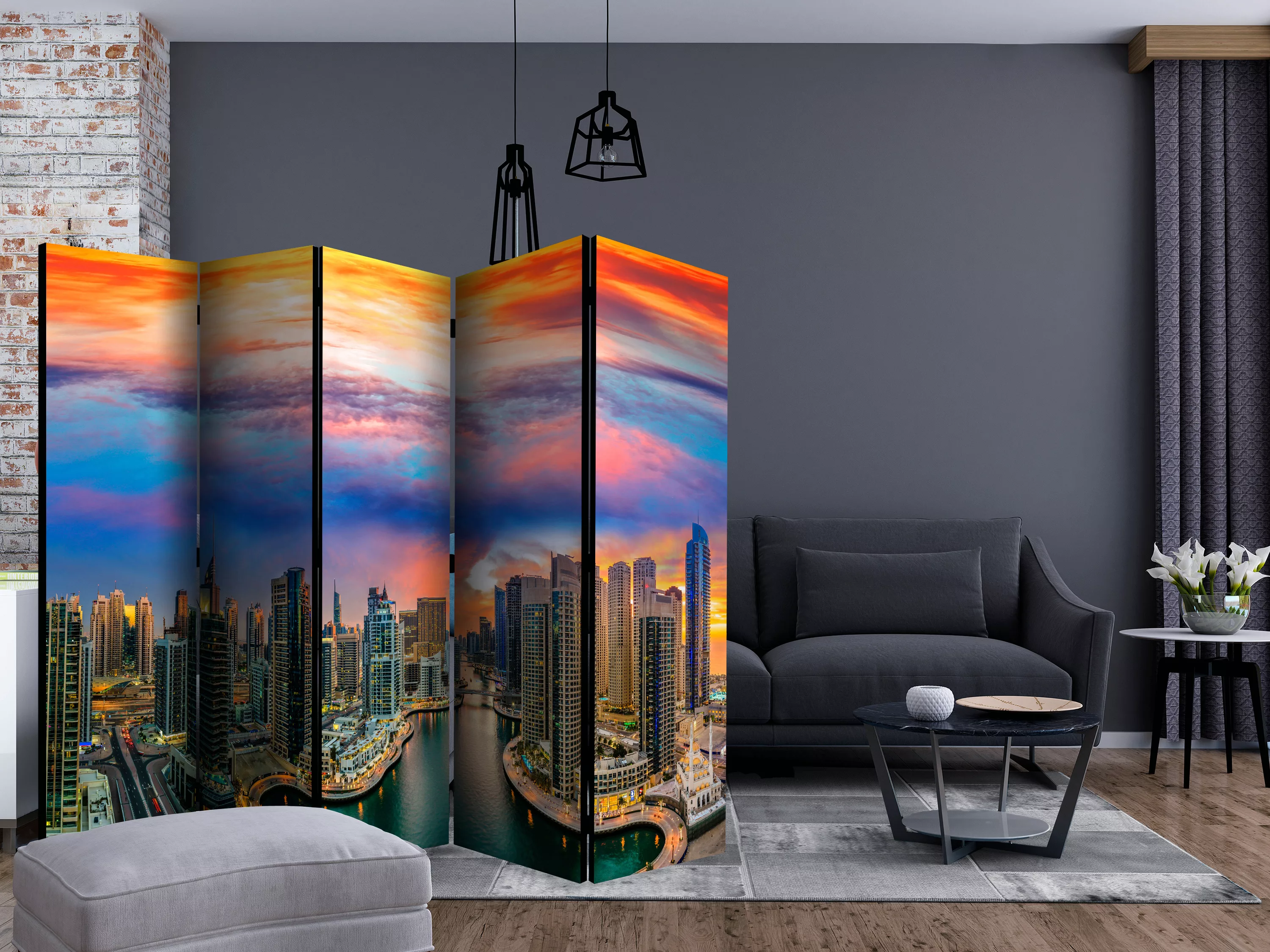 5-teiliges Paravent - Afternoon In Dubai Ii [room Dividers] günstig online kaufen