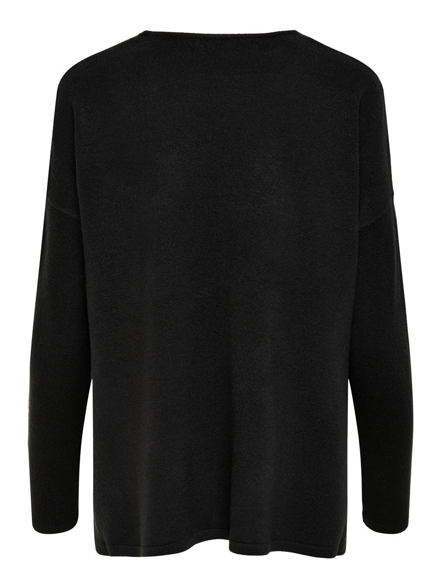 ONLY V-ausschnitt Strickpullover Damen Schwarz günstig online kaufen