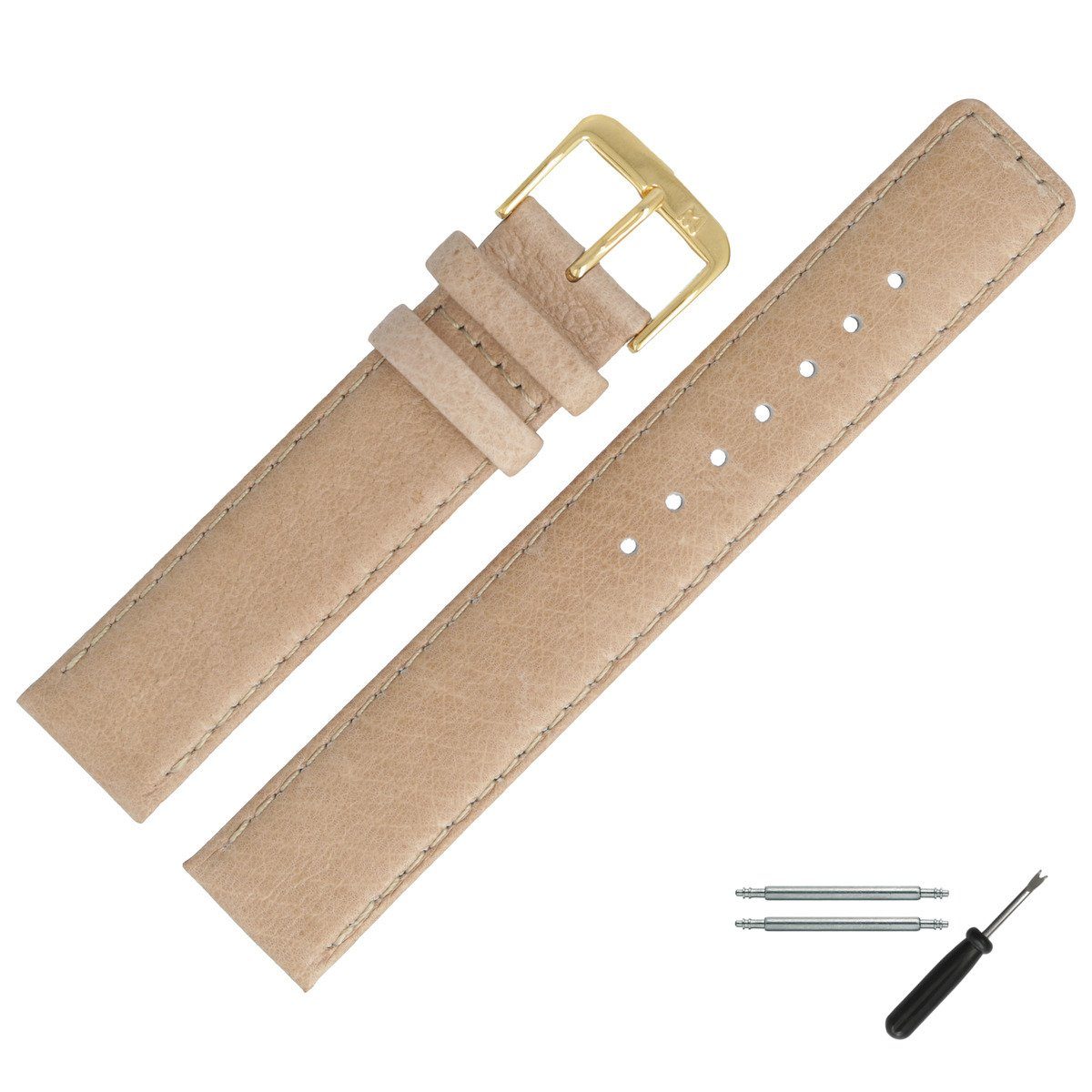 MARBURGER Uhrenarmband 14mm Leder Schwein Schweinsleder günstig online kaufen