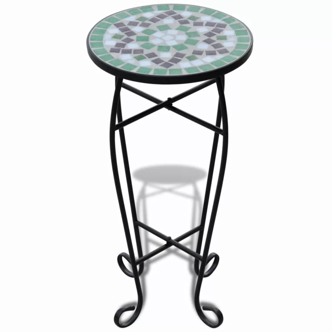 Mosaik Beistelltisch Tisch Bistrotisch Blumenständer Grün günstig online kaufen